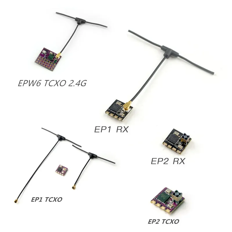 HappyModel EP1 / EP1 TCXO / EP2 / EP2 TCXO / EPW6 TCXO / EP1 DUAL TXCO 2.4G ELRS Nano daleki zasięg RX dla RC FPV daleki zasięg