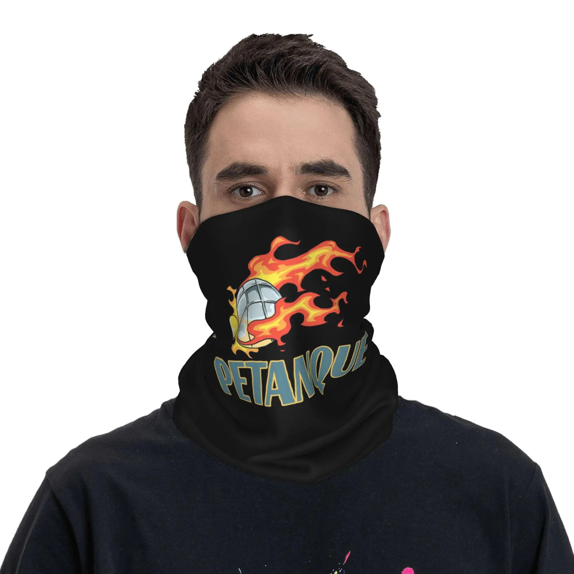 Petanque Gifts  for a player Bandana Neck Cover Printed Face Scarf Cycling Scarf Hiking Fishing For Men Women Adult Washable