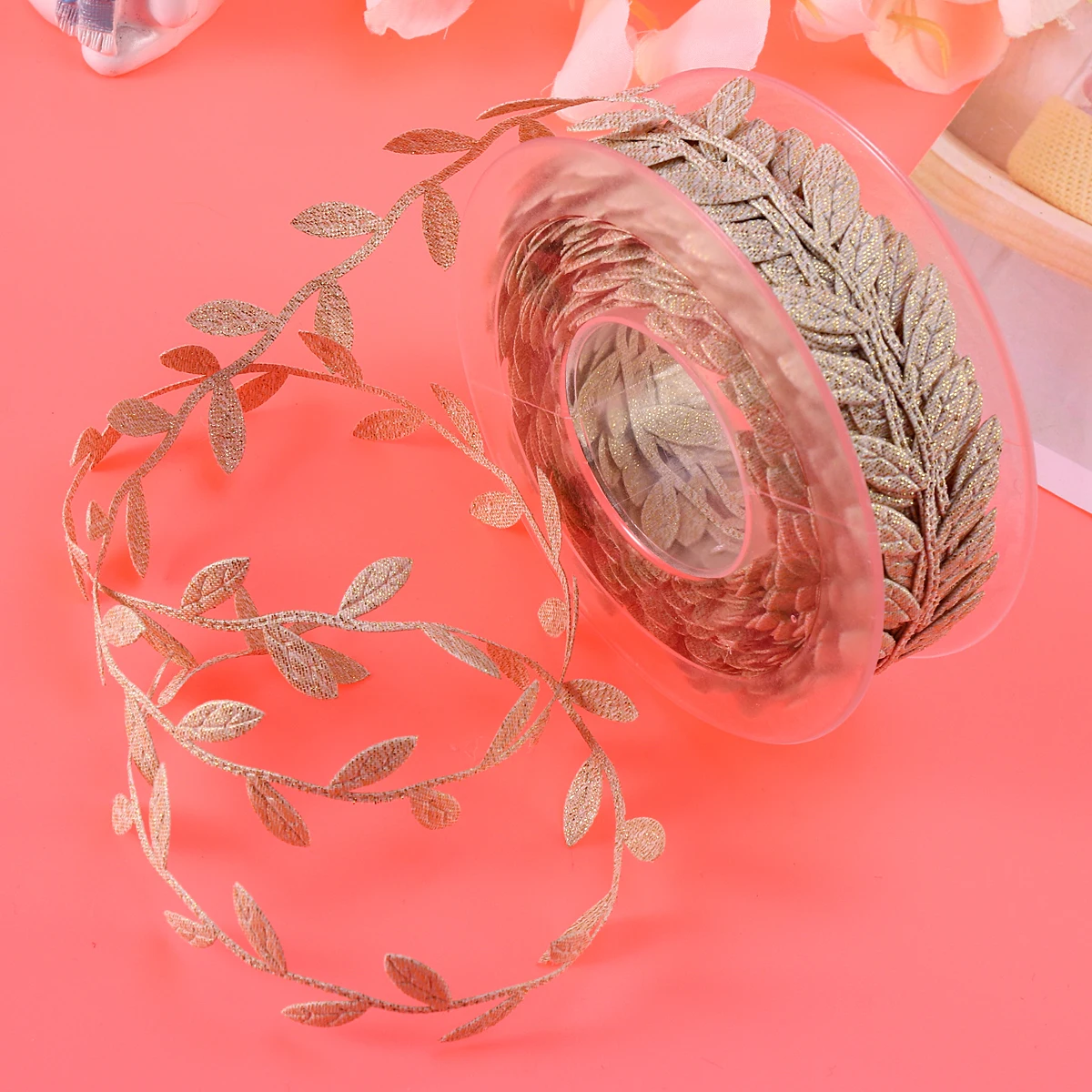 

15 Ribbon Sewing Craft Decoration Wrapping Wired Flower Garlands Silk Gift Twine