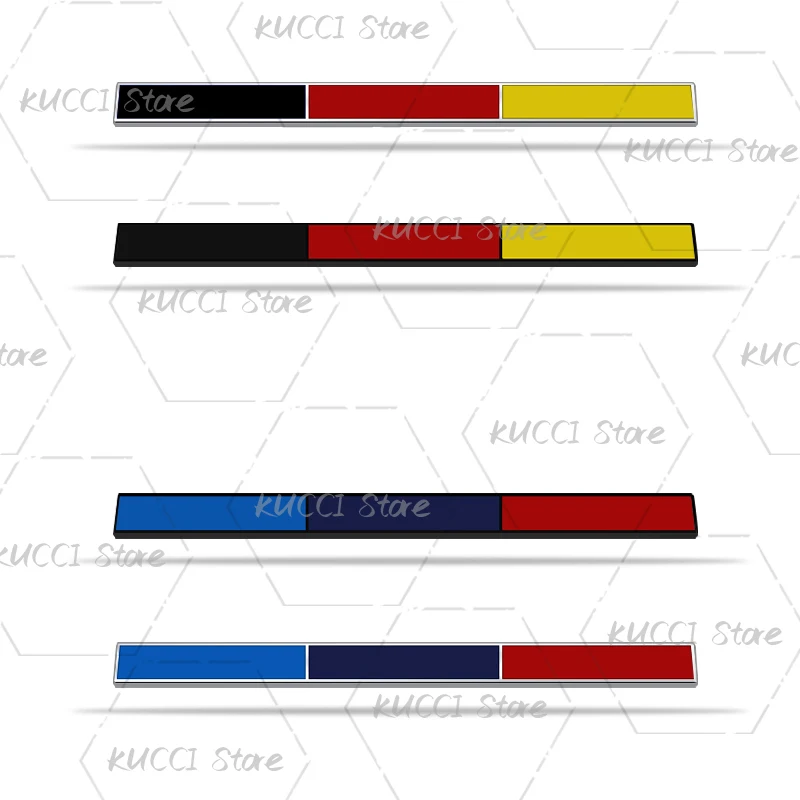 3D наклейка на автомобиль и мотоцикл, спортивная полоса, трехцветный флаг, Франция, Италия, Германия, металлическая эмблема, значок, наклейки