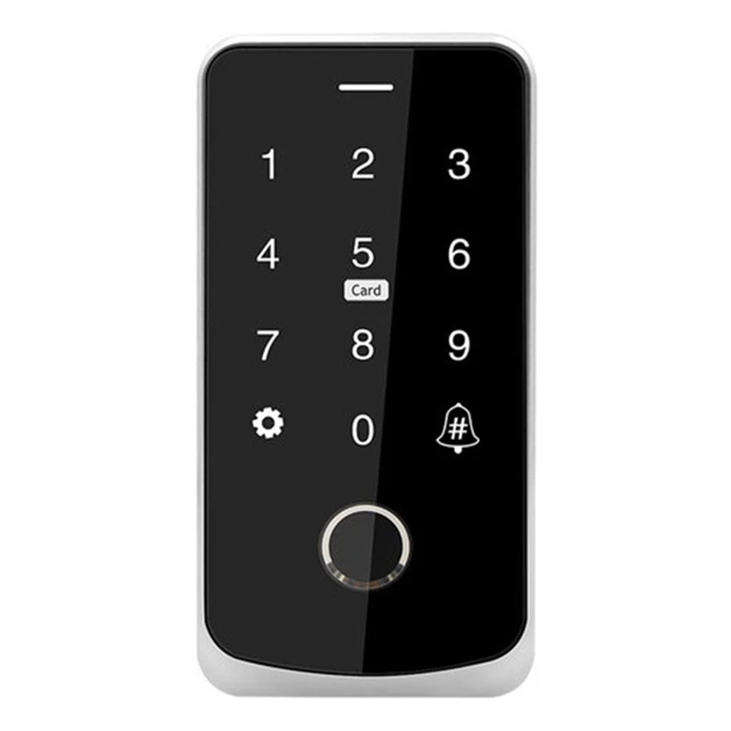 

FULL-Tuya APP Access Control Keyboard Bluetooth Remote Control RFID IC M1 Card Fingerprint Access Keypad TF9-Tuya