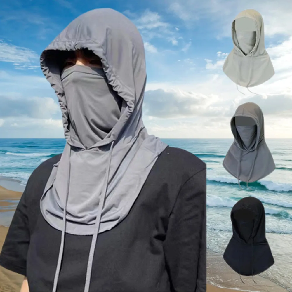 Men's UV Protection Ice Silk Face Mask Neck Wrap Cover Anti-UV Sunscreen Mask Neck Cover Half Face Cover Fishing Cycling Unsiex