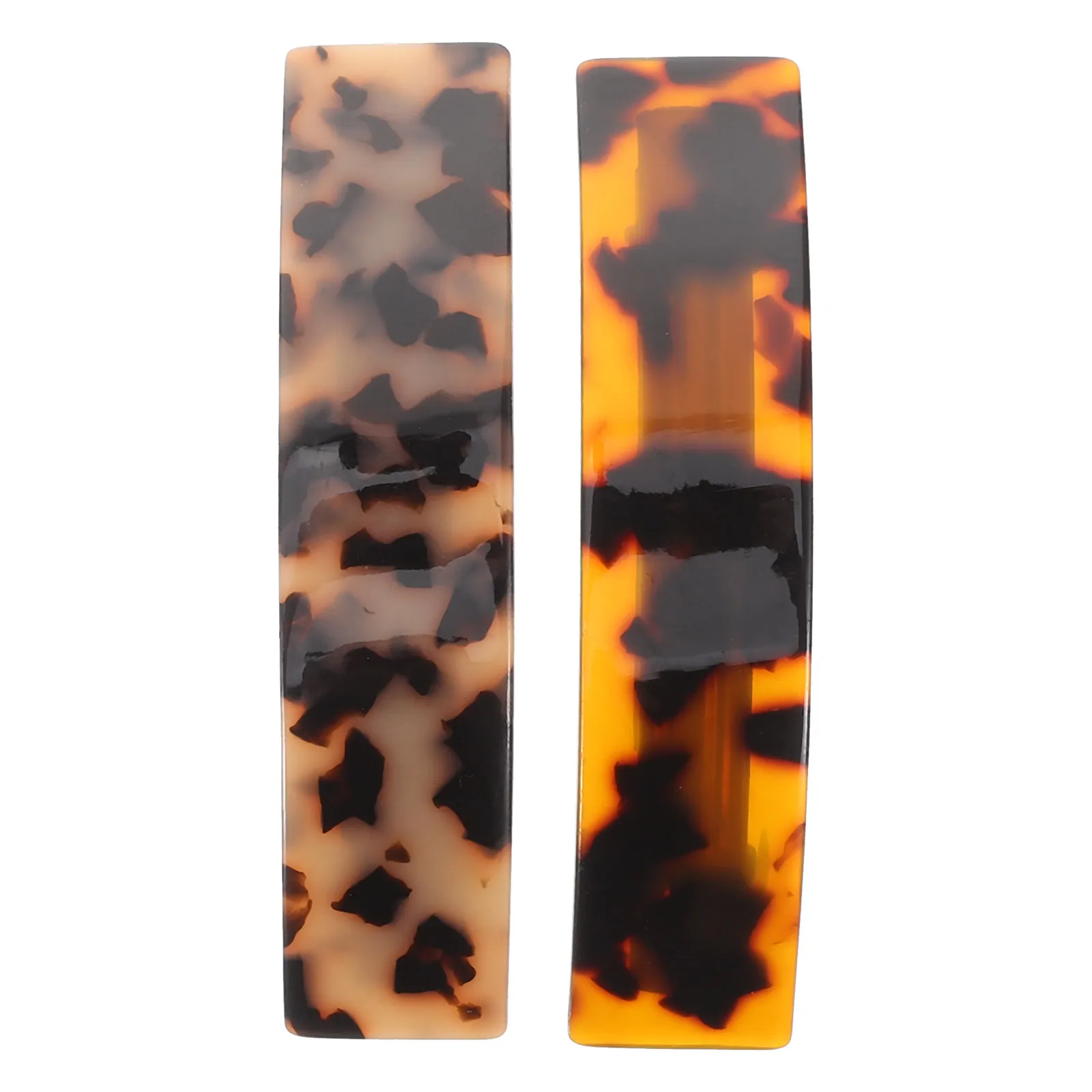 

2pcs Spring Hair Accessories For Women Barrettes Women 6# Beige 7# Tortoiseshell Hair Accessories Stylish Long Lasting Hold