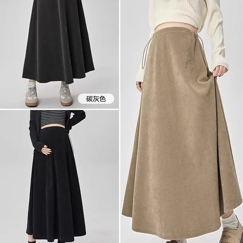 Maternity Skirts Spring/Fall Maternity Dresses Support-Free Long Maternity Dresses Spring Maternity Wear