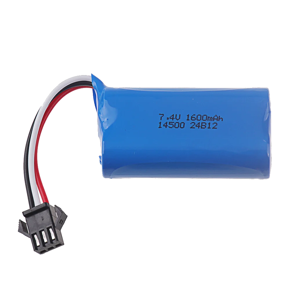 14500 2s Battery 7.4v 1600mAh Li-ion Battery for Electric Toys water bullet gun toys accessory 7.4V battery for Vehicles RC toy