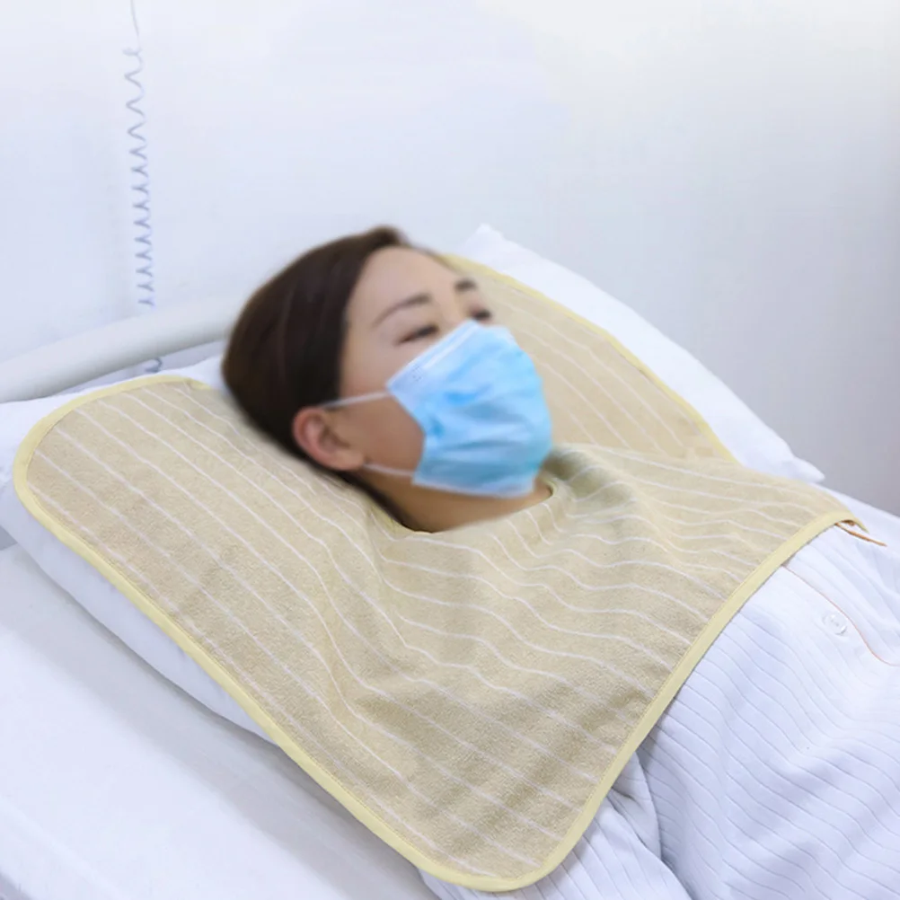 

Waterproof Eating Bibs Large Towel Adult Elderly Apron Clothes Protector Durable TPU Long Term Care Health Items