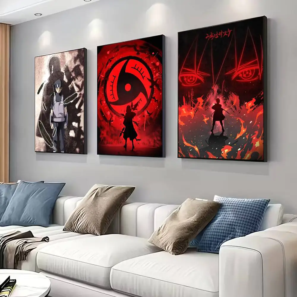 N-Naruto Anime-Poster für Wohnzimmer, Schlafzimmer, Büro oder Bar, rahmenlos, für den Innenbereich, Schlafzimmer-Wandkunst.