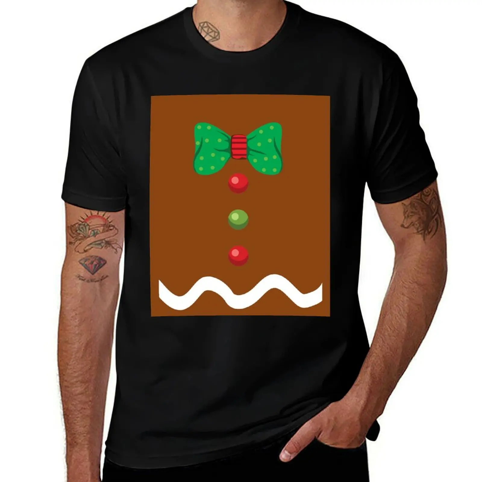 

Gingerbread Man Christmas Shirts Costume Holiday T Shirt T-Shirt t shirts for man cotton funny t shirts cotton T-shirt