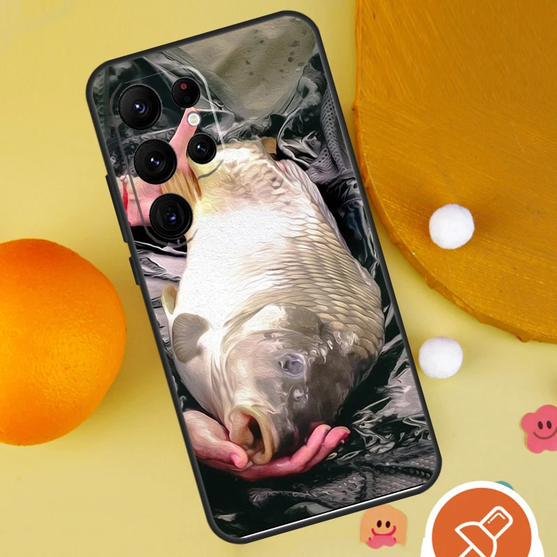 Carp Fishing Fish Case For Samsung Galaxy S23 S22 Ultra S20 FE Note 10 20 S8 S9 S10 Plus S21 FE Back Cover