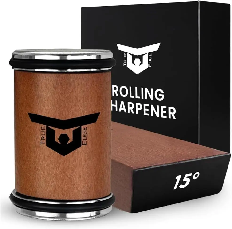 

Rolling Knife Sharpener Tool Kit, Kitchen Knife Sharpener with Diamonds and Ceramic, Sharpener Kit offer 15° & 20°