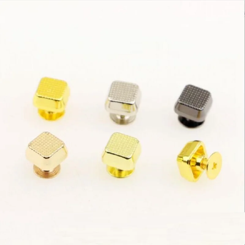 10pcs/50pcs luggage handbag hardware accessories new 10mm square embossed bag bottom rivet