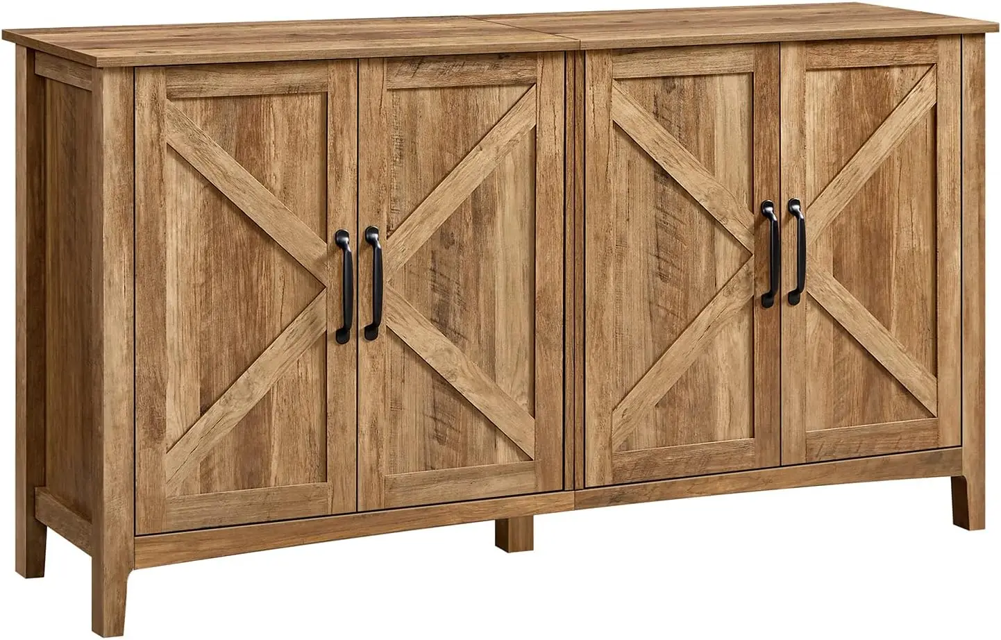 

Buffet Storage Cabinet, 15.7" D x 59" W x 31.5" H Credenza Sideboard Table, Kitchen Cupboard with Adjustable Shelves for Living