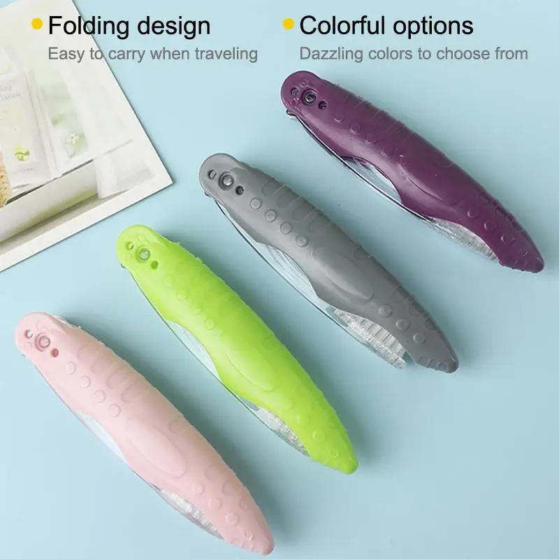 1Pcs Portable Toothbrush Multi Color Size Travel Folding Toothbrush Collapsable Brush For Trip Daily Use Women Men