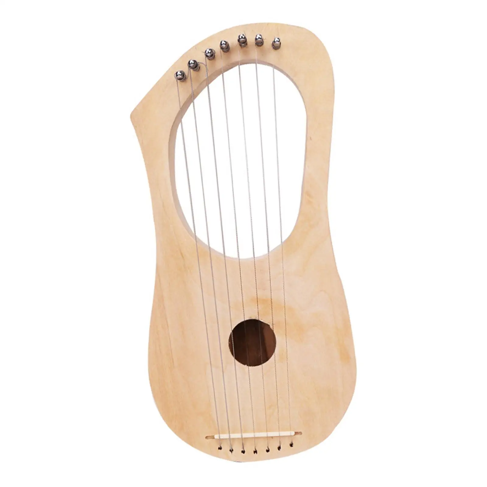 Lyres Wood String Instrument Ancient Style Instrument Accessories DIY Easy 7 Metal Strings Lyre for for Kids and Adults