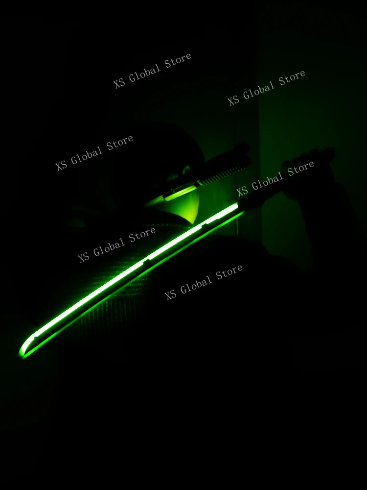 80cm/31.5in Cyberpunk Katana Sword Luminous Toys with Sheath Model Props Acrylic Game Cosplay Peripherals Party Supplies Display