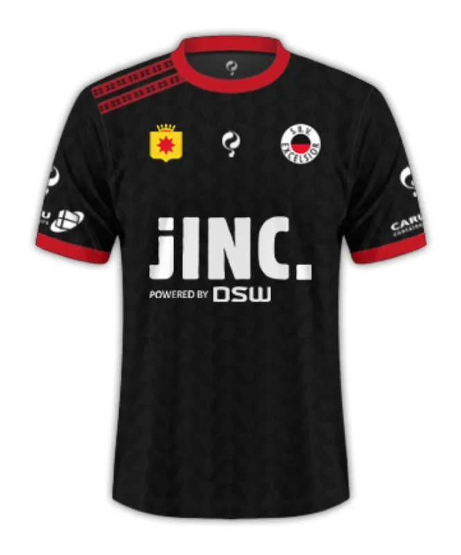 24-25 Новая популярная рубашка Eredivisie Excelsior рубашка мужская и женская детская рубашка с 3D принтом спортивная повседневная рубашка больших размеров