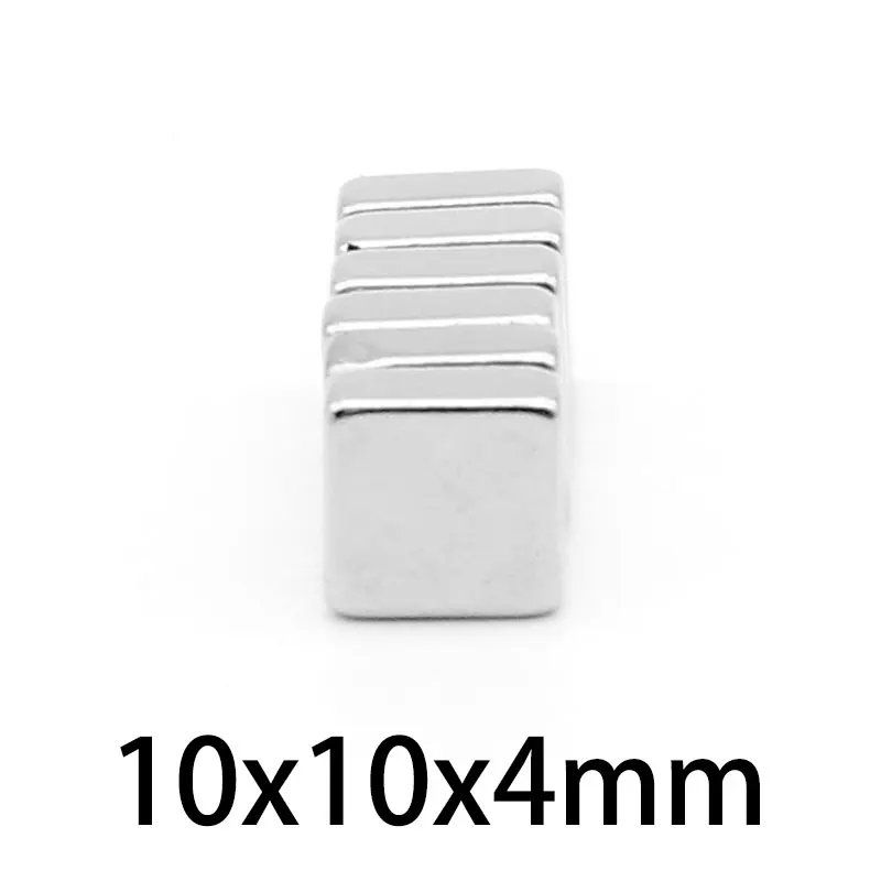 10x10x4mm Super Strong Square Magnet For Home Refrigerators, Offices DIY 10*10*4