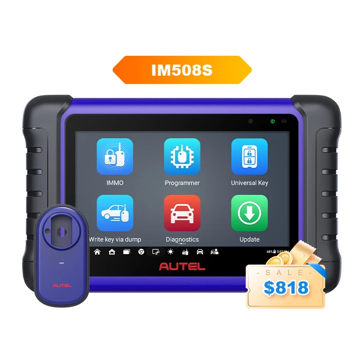 Autel maxiim im508s im508 all systems code reader service tool ultra fast portable immobilizer key programming device scanner