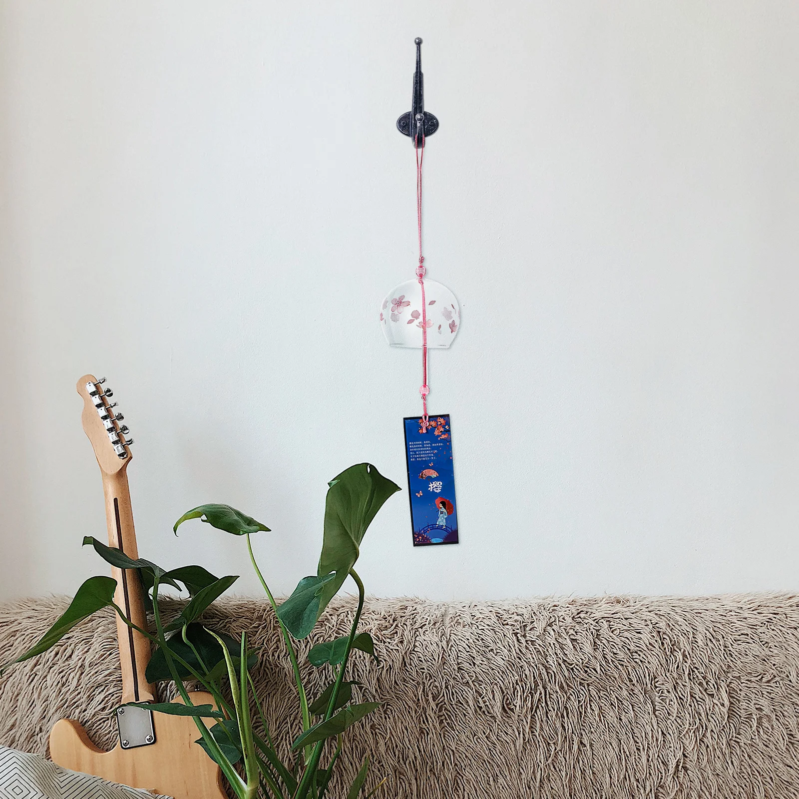 

2Pcs Japanese Style Wind Chime Premium Craftsmanship Melodious Melody Home Decoration Wind Chime Japanese Wind-Bell