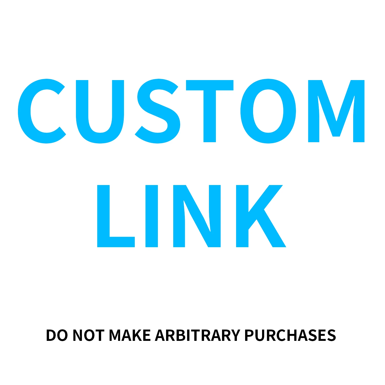 Customize links, do not make arbitrary purchases