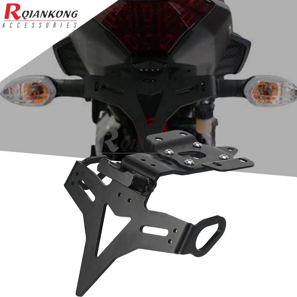 MT-07 Moto Cage 2015 2016 2017 Motorcycle Rear License Plate Mount Holder Fender For Yamaha FZ-07 FZ07 2013-2020 MT07 2013-2023