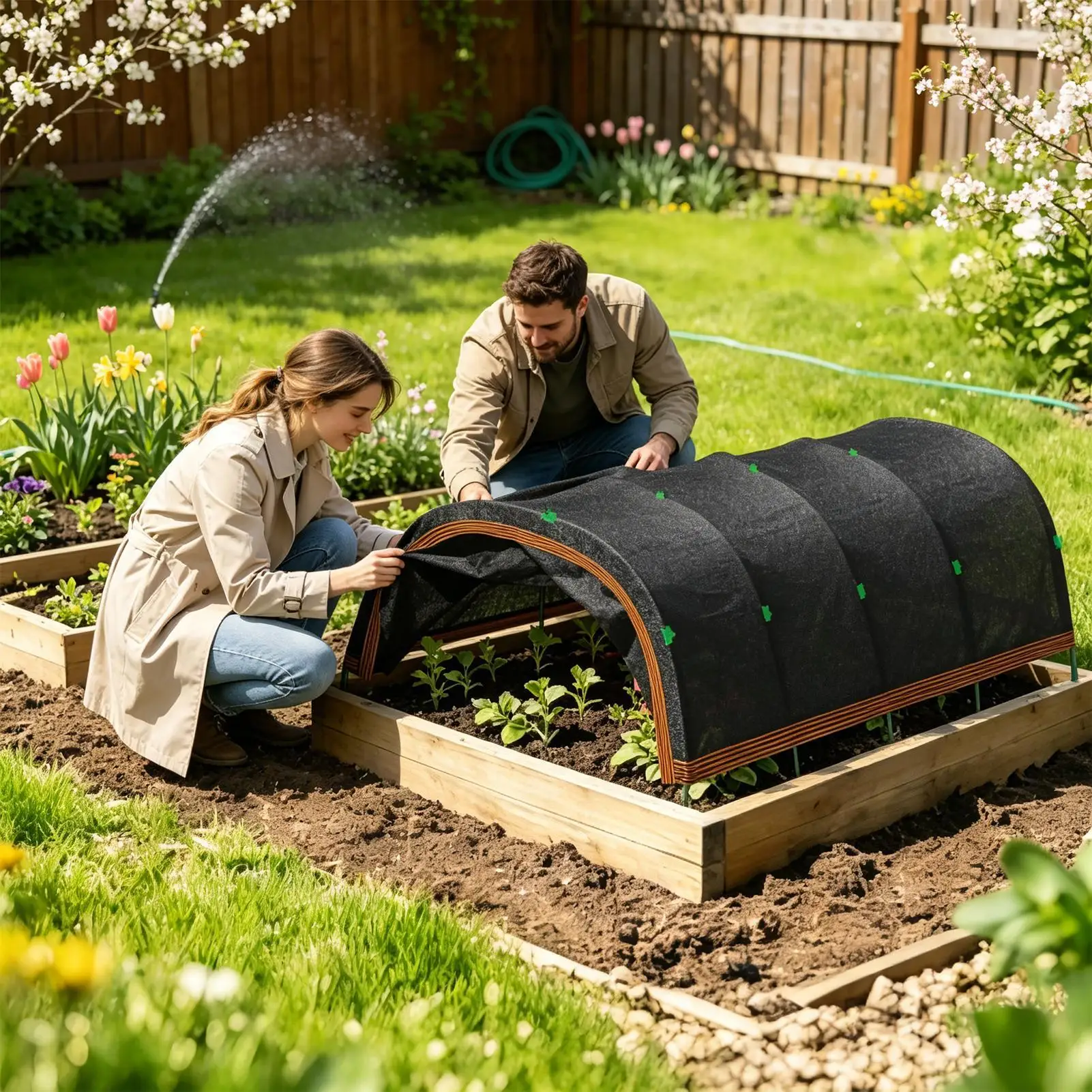 Garden Shade Cloth 79x40 Inch UV Resistant Fabric Greenhouse Shade Cloth Garden For Plants Flowers Vegetables Indoor Outdoor