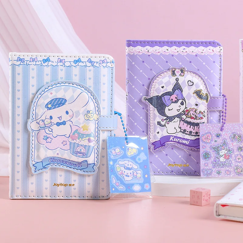 Sanrio Cinnamoroll Kuromi melodia Notebook kreskówka przenośna książka klamra magnetyczna A6 pamiętnik szkolny artykuły biurowe dziewczyna prezent