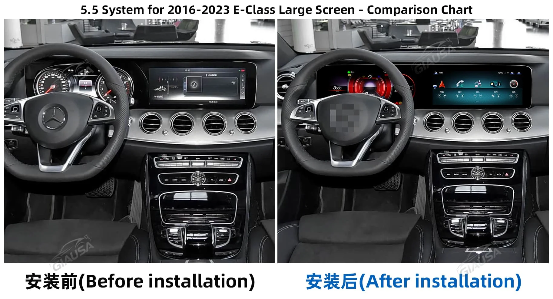 8.8 Android 14 Carplay Navigation For MERCEDES Benz C-Class 2011-2014 Auto HeadUnit Multimedia Radio QLED Car GPS Player 4G LET