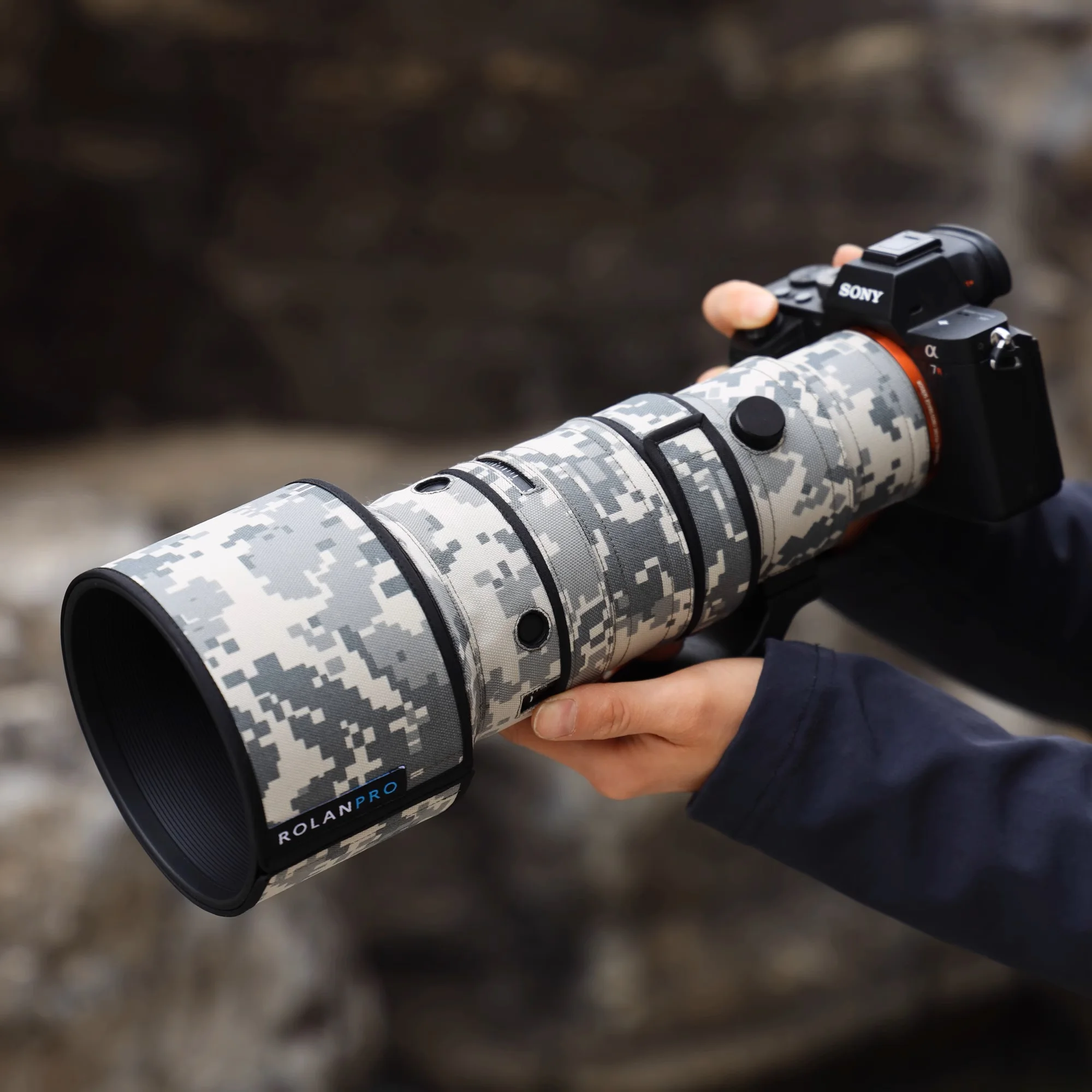 ROLANPRO معطف عدسة مقاوم للماء ل سيجما 500 مللي متر F5.6 DG DN OS Sports-سوني E جبل عدسة واقية كم البنادق غطاء للعدسات
