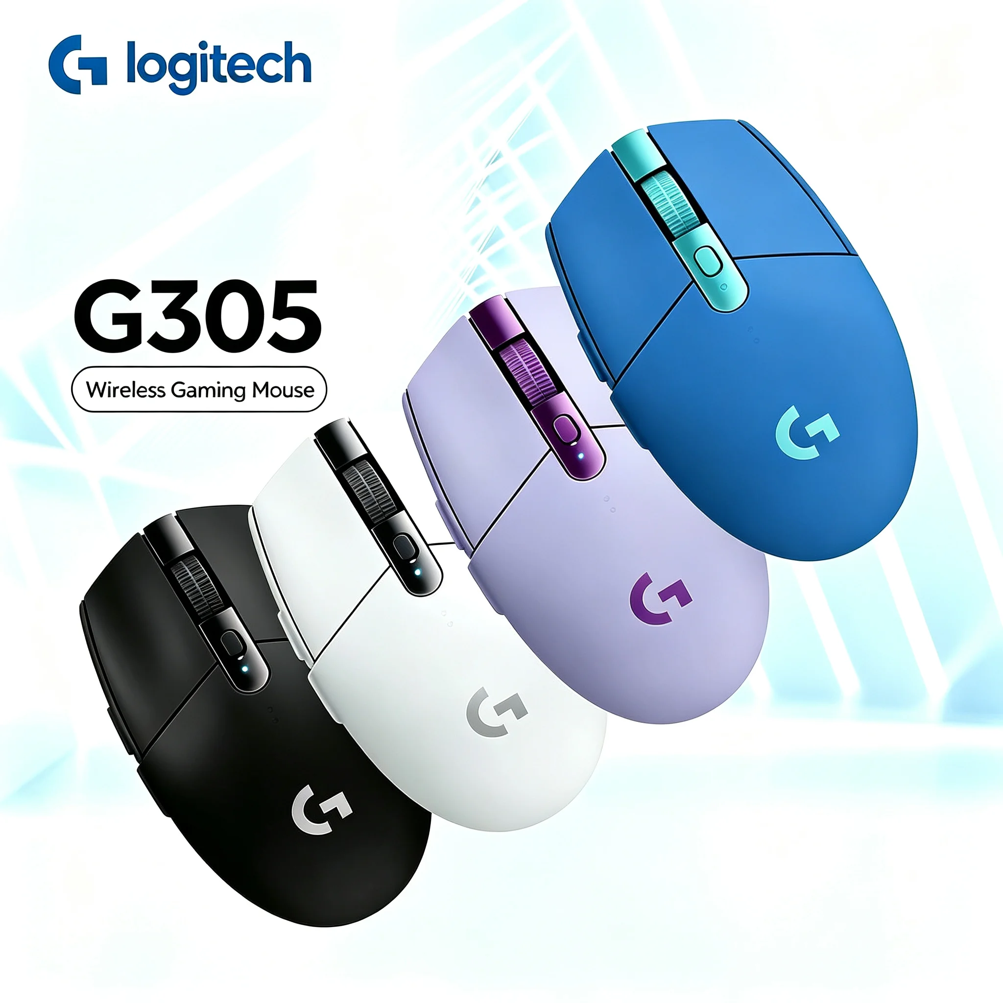 Logitech G305 Wireless Gaming Mice 2.4GHz Wireless Connection HERO Sensor 12000DPI For FPS MOBA Game Computer