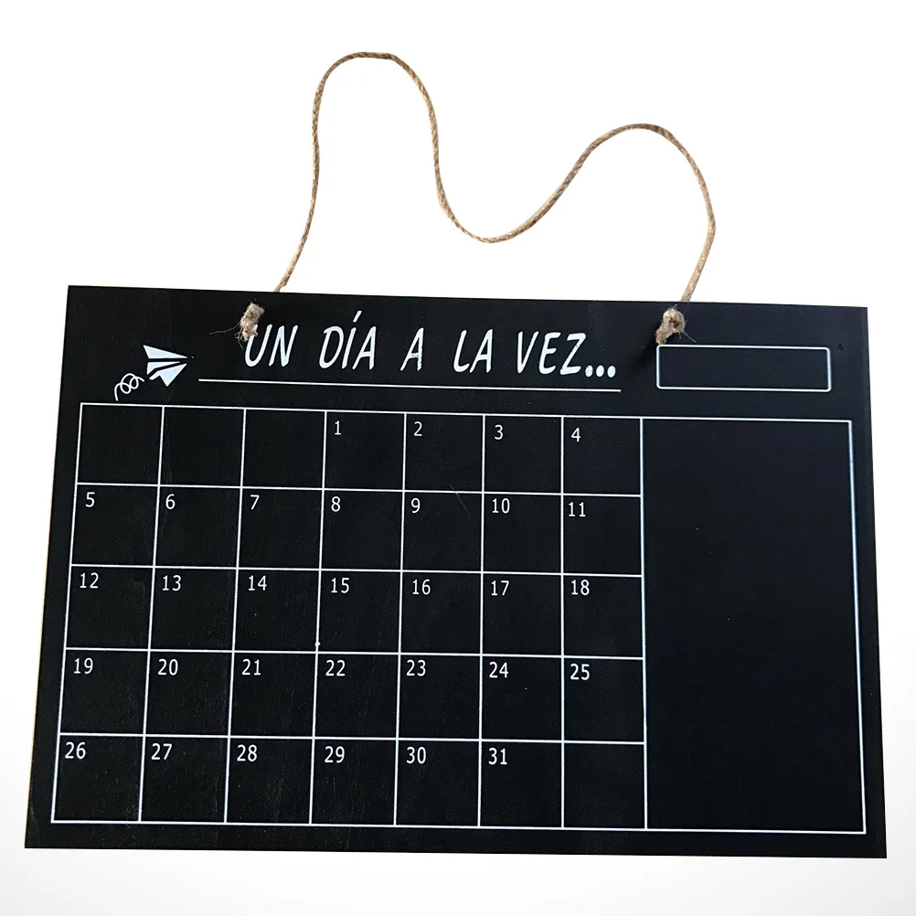 

Wooden Single-Sided Hanging Blackboard Reusable Message Board For Wedding Party Christmas Chalkboard Wall Organizer