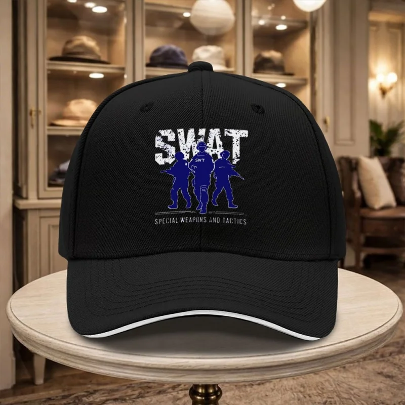 SWT Special Weapons Tactical Baseball Cap Adjustable Duck Tongue Hat Unisex Hip Hop Fashion Outdoor Sports Gift