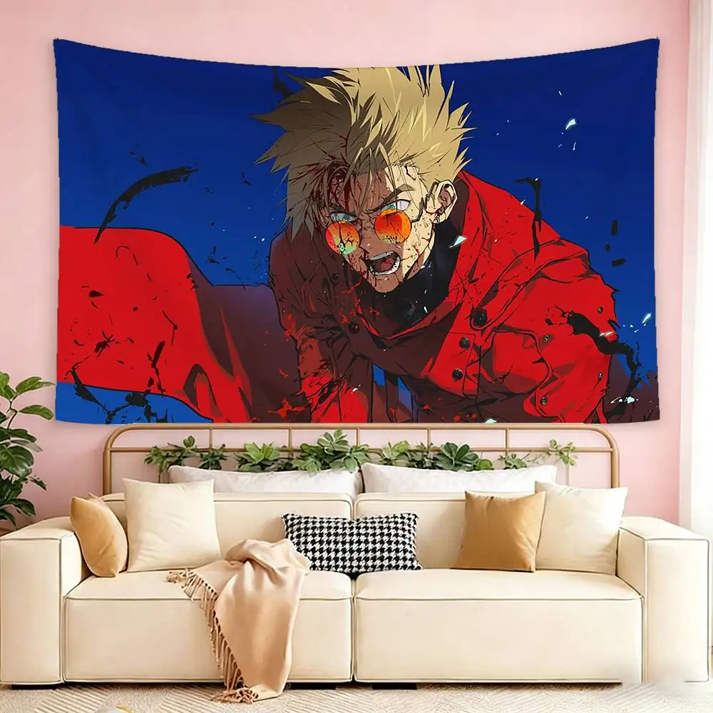 T-Trigun-N Vash the Stampede Flags Wall Hanging Tapestry Outdoor Garage Room Decorative flag