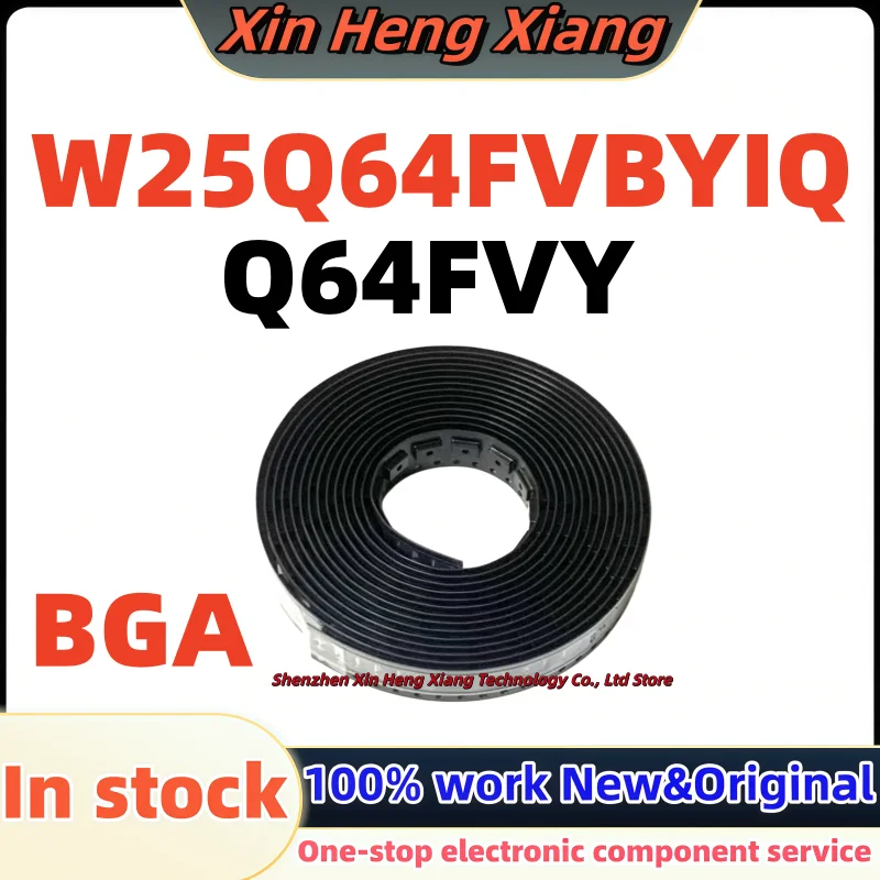 

(5pcs)100%new Q64FVY 25Q64FVBYIQ W25Q64FVBYIQ BGA