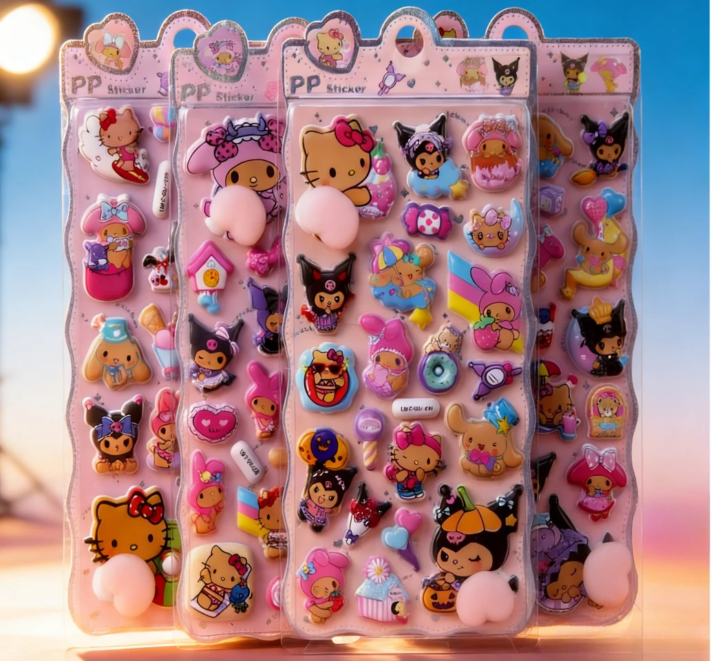 

High Beauty 3D Stickers Multi Character Collection Girl Heart Hand Account Guka Stickers