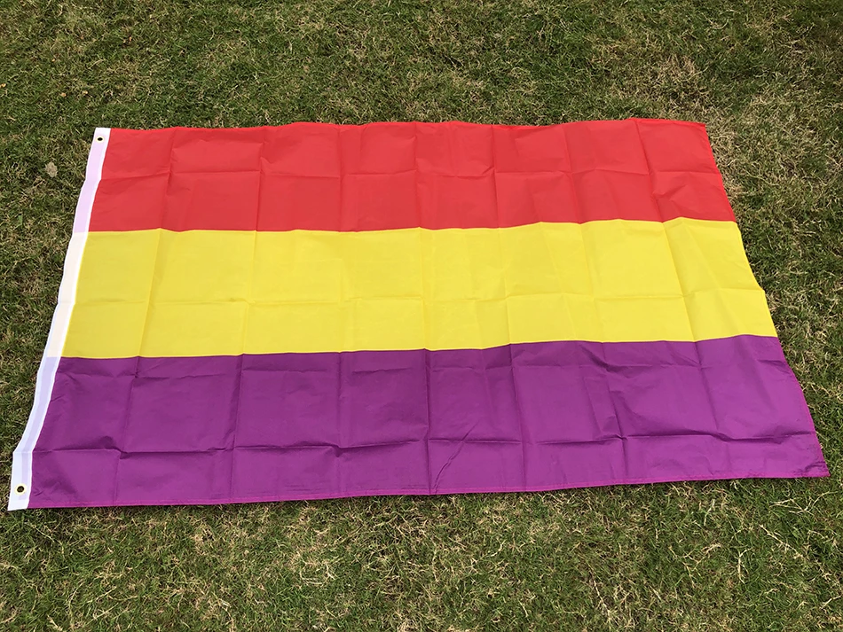 SKY Bandera Segunda República Española poliéster colgante nacional - imagen 2