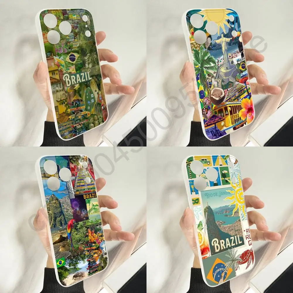 

Brazil Flag Summer Surf Sea Travel Phone Case For iPhone 11,16,15,14,13,17,12,Plus,E,Air,Mini,Pro,Max Magnetic Magsafe Cover