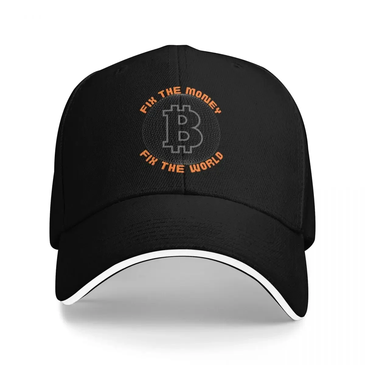 

Bitcoin Fix The Money World Baseball Cap rmal Visor derby hat Vintage Women's Beach Men's