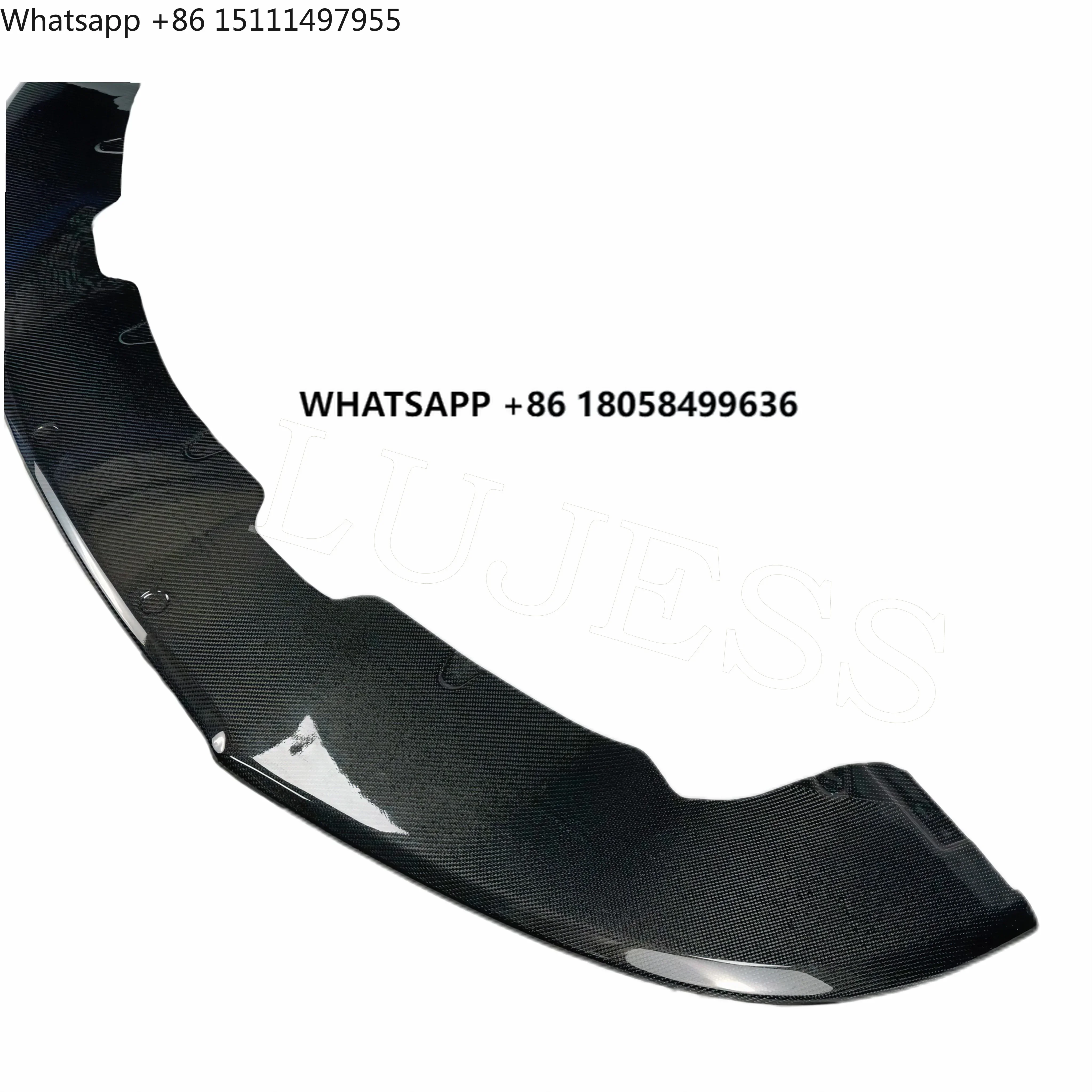 OEM 3W3807659KC Carbon Fiber Front Lower Bumper Diffuser Lip Wider Style for 2017 for Bentley Continental GT Body Parts Car Part