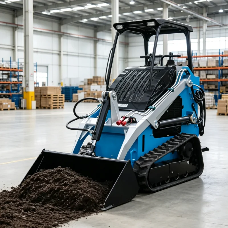 Customized Compact Track Loader Skid Steer Mini Crawler Diesel Farm Machinery Orchard CE Certified Small Wheel Equipment
