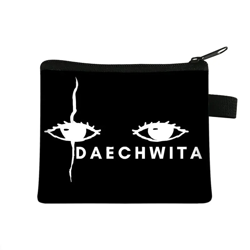 Korean Style AGUST D Print Coin Purse Kpop D2 Daechwita Women Wallet Suga Min Yoongi Credit Card Holder Hip Hop Money Coin Bags