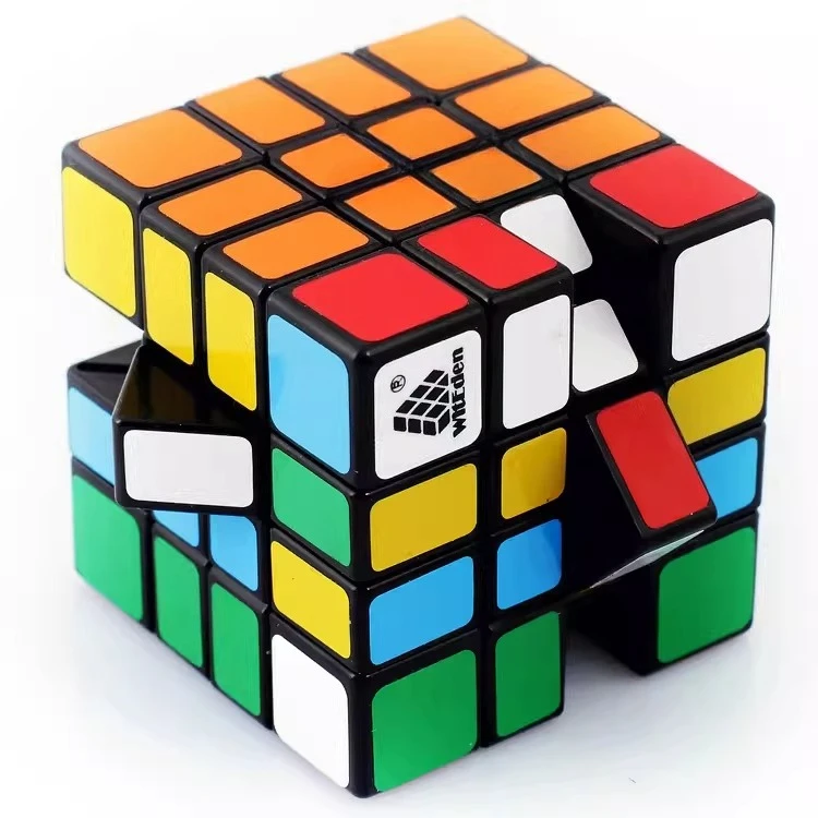 لعبة ألغاز Hunyuan خالية من التأخر Witeden 4X4X4 مكعب مختلط 4 مستويات على شكل خاص ومكعب سحري خاص لعبة تململ هدية