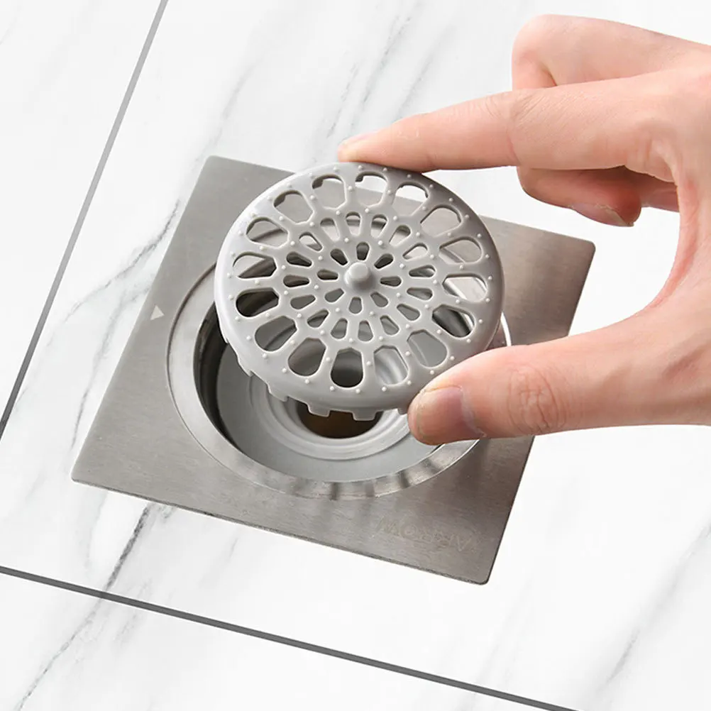 

2Pcs Quality Floor Drain Deodorization Covers Kitchen Bathroom Sink Strainers Shower Anti-Clog Hair Filter Durable Floor