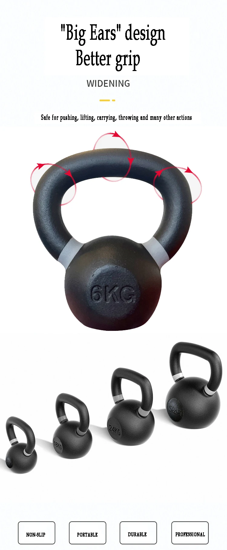 Odważnik regulowany zestaw Kettlebell do zawodów Fitness w sprzedaży hurtowej