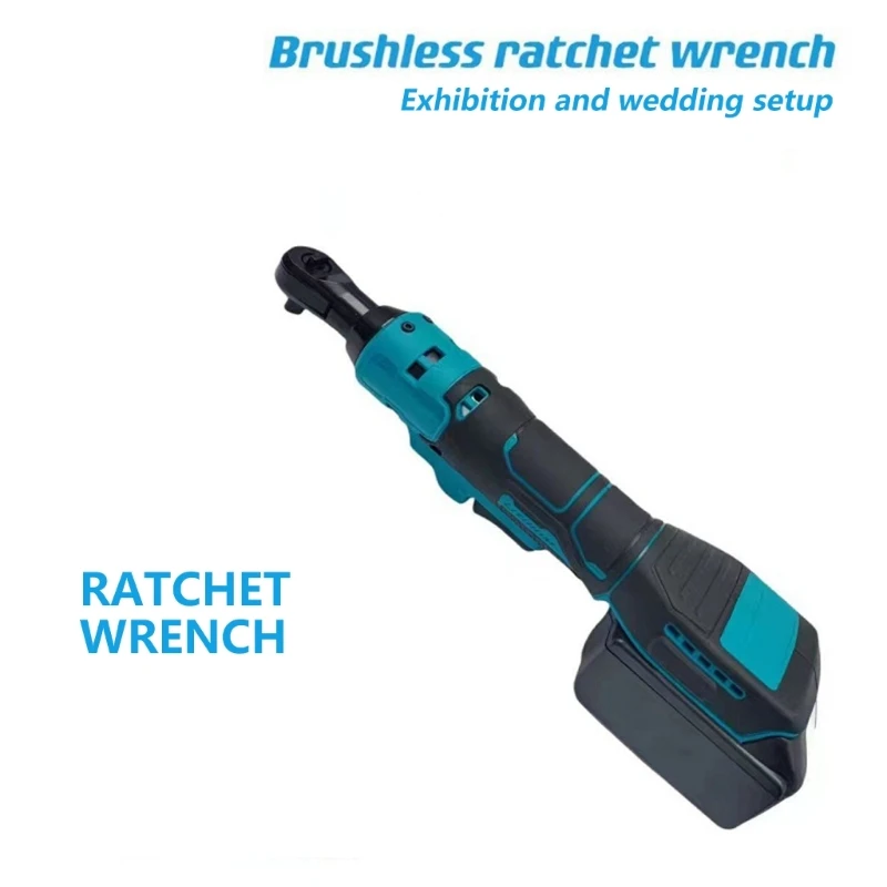 Nieuwe 90 Graden Haakse Ratelsleutel 3/8 inch Draadloze Elektrische Schroevendraaier Verwijdering Schroef Moer Auto Reparatie