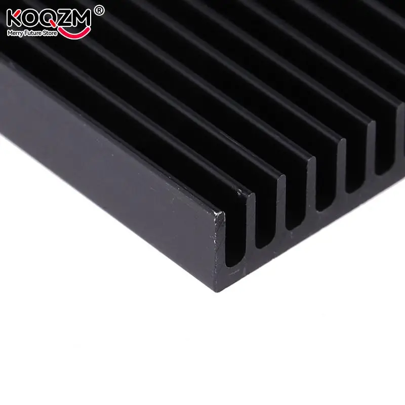 1Pcs 60*60*10Mm Hitam Aluminium Radiator Papan Utama Chip Heatsink