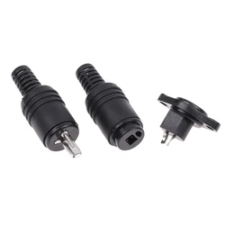2 Pin DIN Speaker Wire Plug 2P Hifi Loudspeaker Cable Solder Connector Male Female Socket