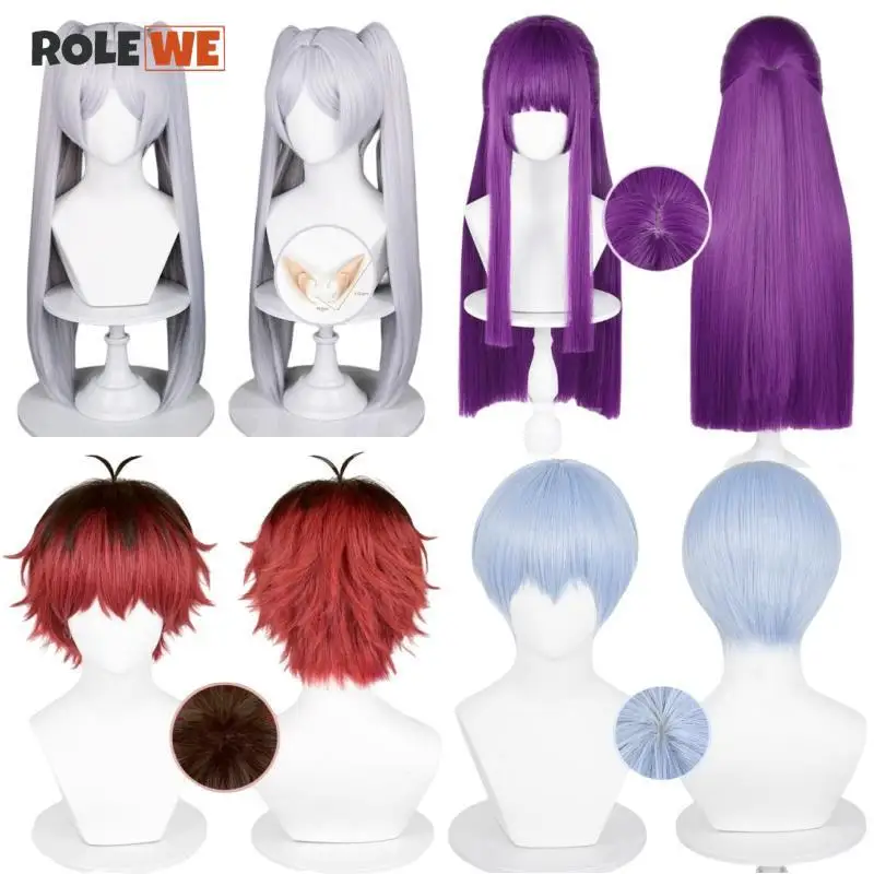 Anime Frieren At The Funeral Cosplay Wig Stark Himmel Frieren Fern Wigs High Quality Heat Resistant Synthetic Wigs Halloween