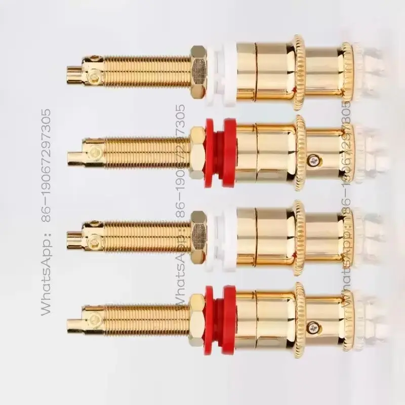 25688 Gold-plated Long Terminal, Banana Wiring Socket, Speaker Amplifier, Speaker Socket, Terminal Block