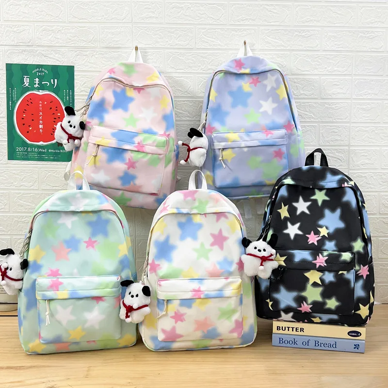 New Student Backpack Fashionable and High-quality Nylon Women's Backpack Campus Simple Versatile and Multifunctional Backpack